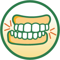 Illustration of teeth grinding